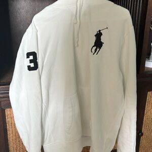 Ralph Lauren White Polo Hoodie